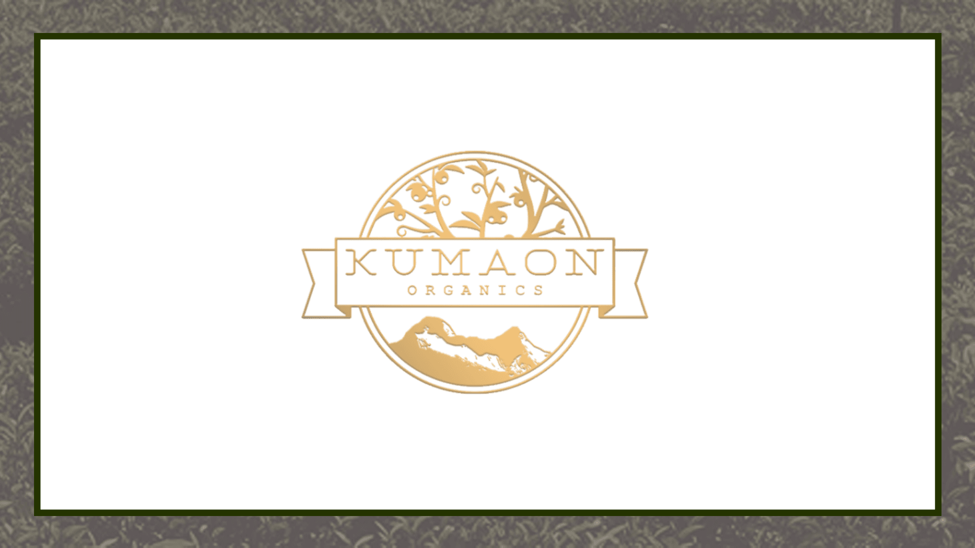 Kumaon Organics logo card mockup