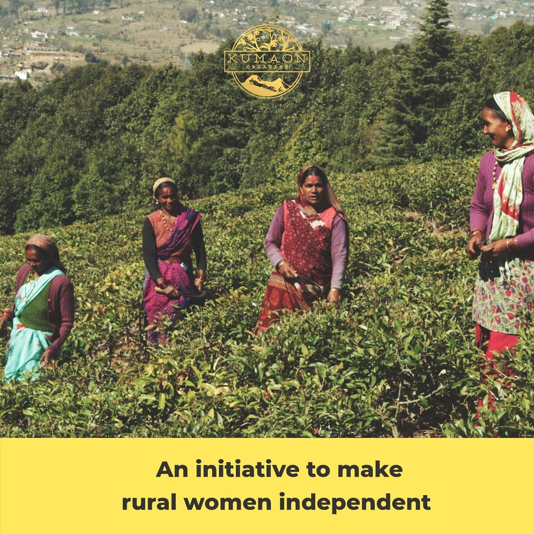 Kumaon Organics tea cup and tin
